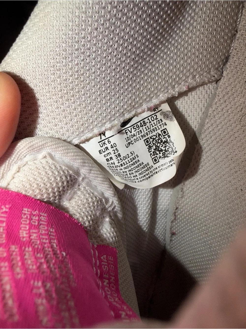 Nike Air Force 1 Low White & Hot Pink (w/ Mini Swoosh)